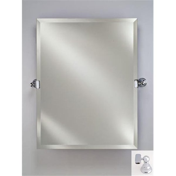 Afina Corporation Afina Corporation RM-624-CR 24X30 Rectangular Frameless Mirror with Tilt Brackets - Polished Chrome RM-624-CR